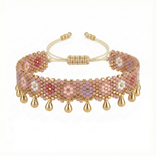 Cargar imagen en el visor de la galería, Pulsera flores de eden en miyuki